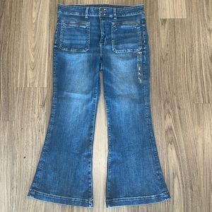 American Eagle AE Super High Rise Flare Next Level Stretch Jeans Sz 18